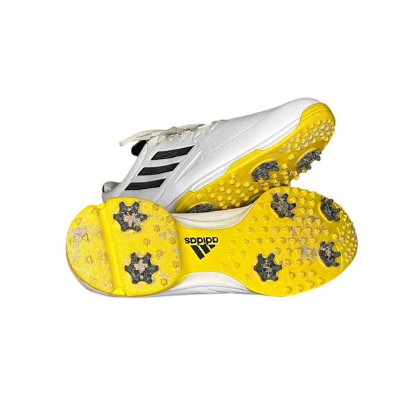 Mens Adidas Adizero Men's 6-Spike Golf Shoes Size 11.5 White Yellow - Picture 5 of 6